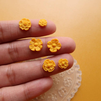 Mini Flower Mould 1 - ClartStudios - Polymer clay Jewellery