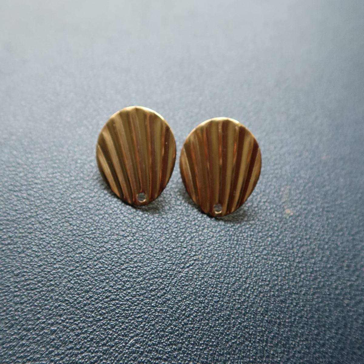 Shell Texture Earring-1 (Sold in Pair) - ClartStudios - Polymer clay Jewellery