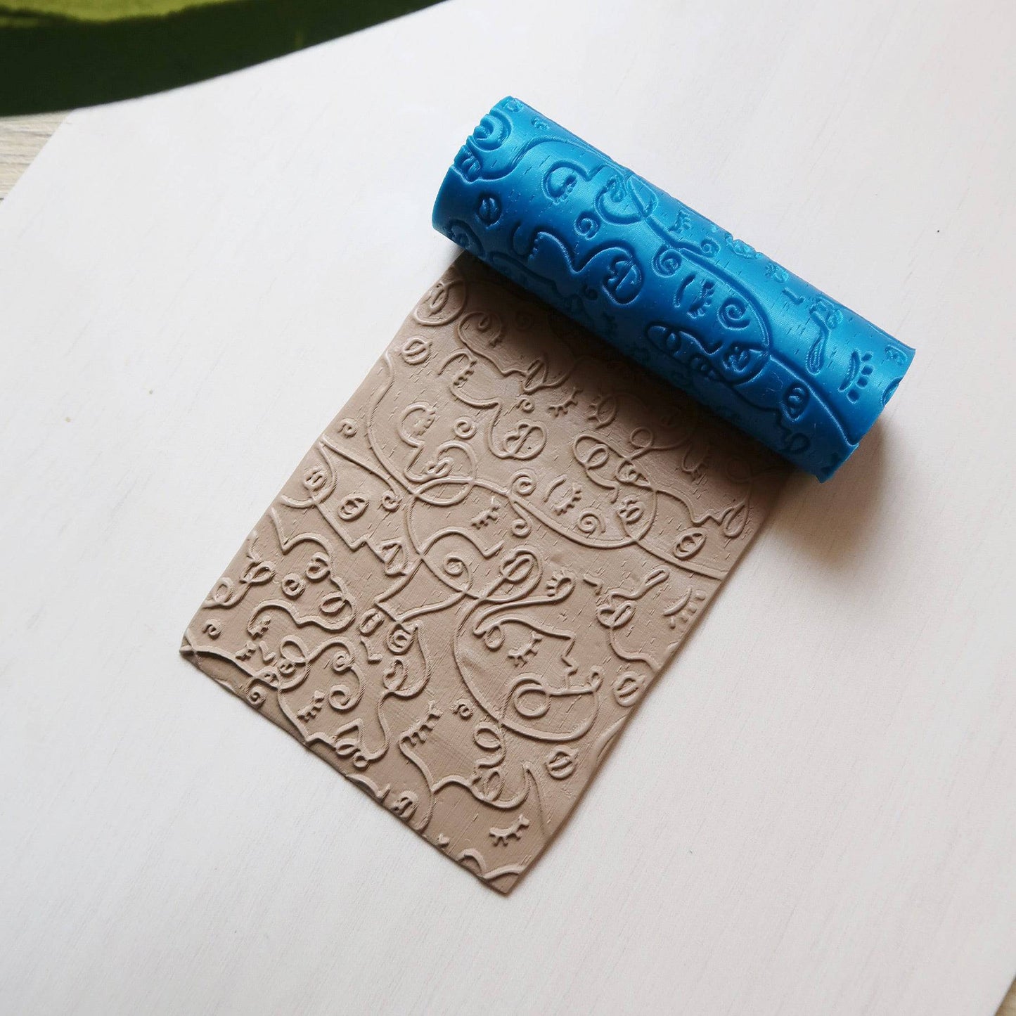Boho Faces Texture Roll - ClartStudios - Polymer clay Jewellery