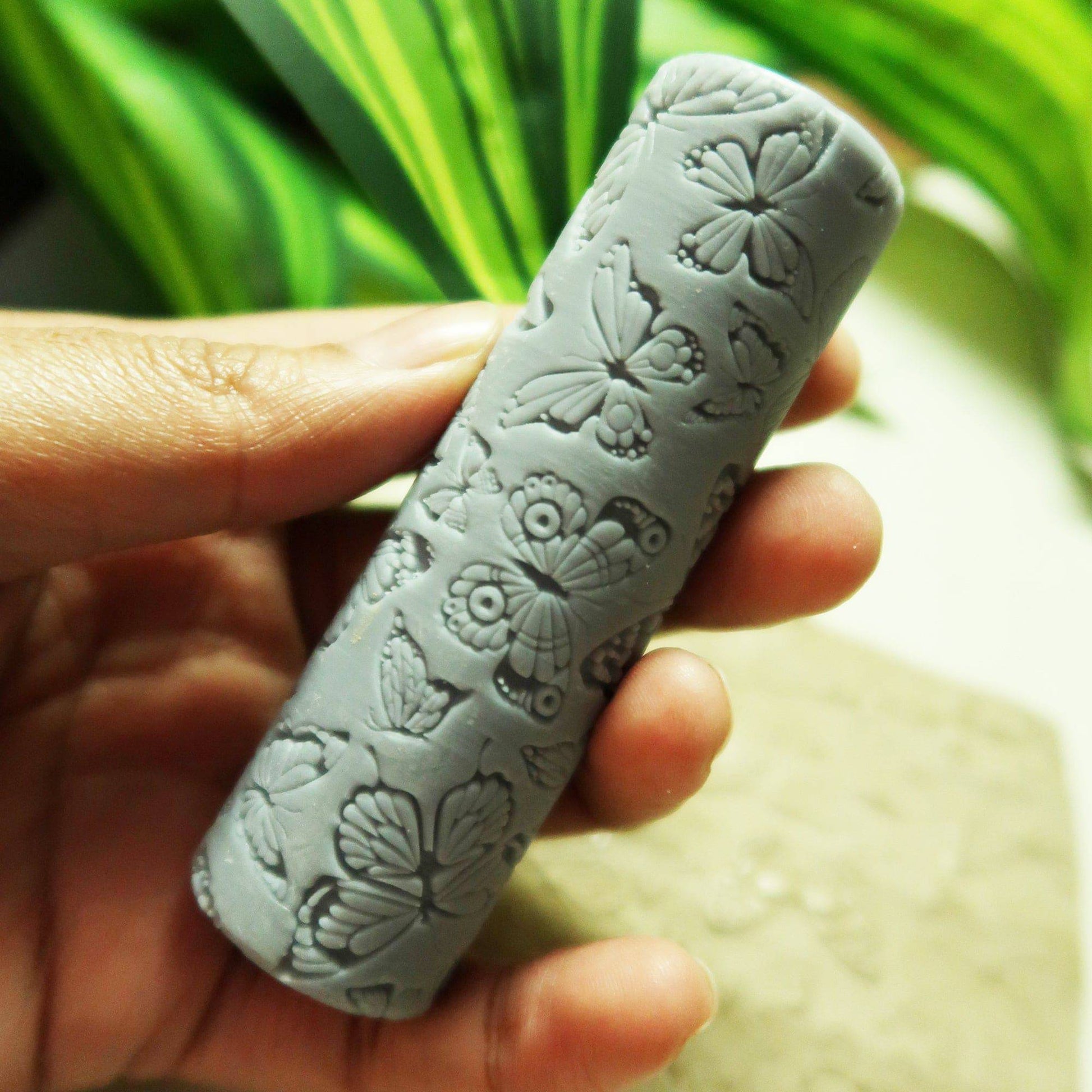 Butterfly Texture Roller - ClartStudios - Polymer clay Jewellery