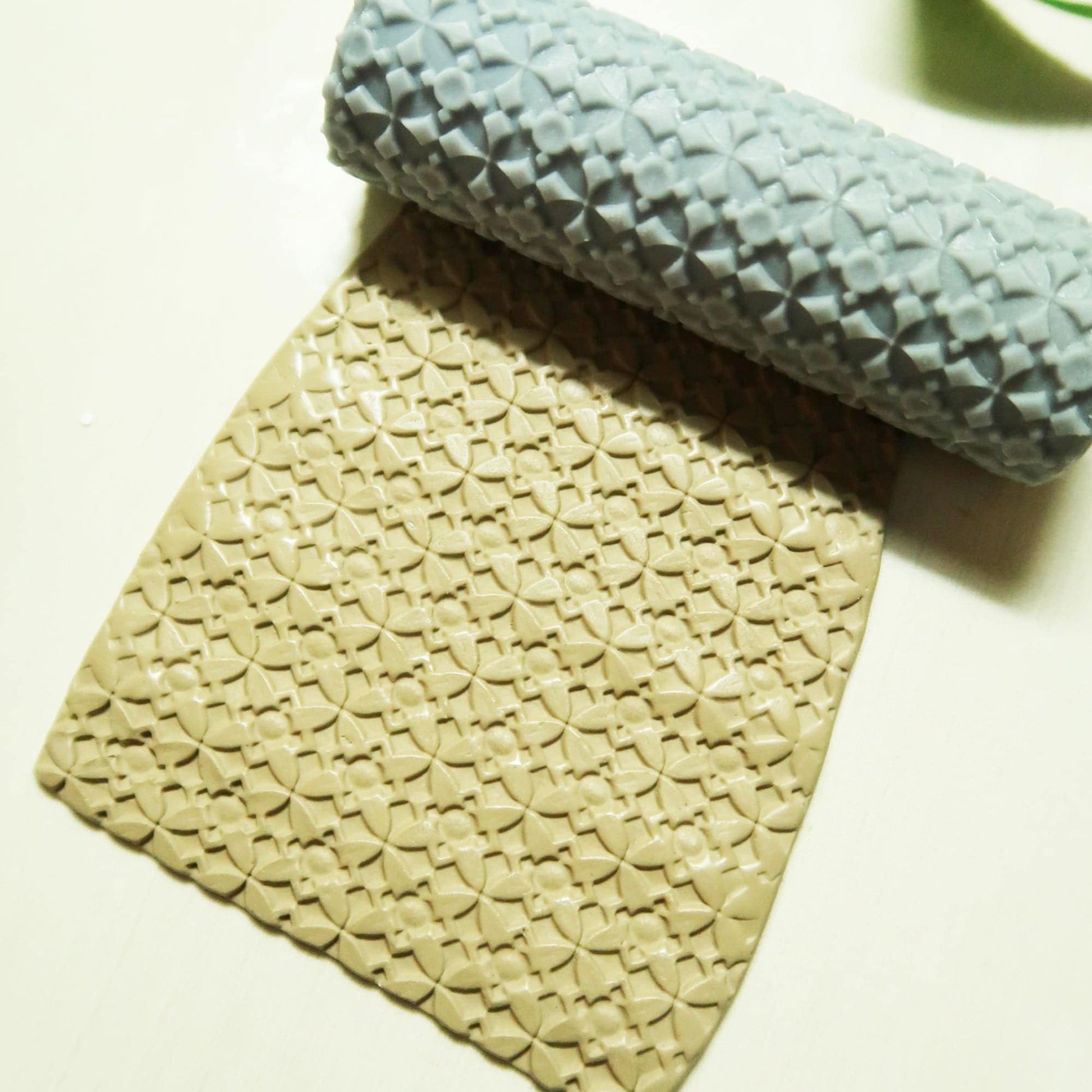 Majolica Tiles Repeat Texture Roller - ClartStudios - Polymer clay Jewellery