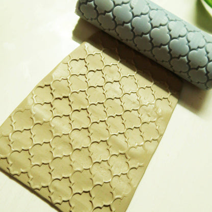 Moroccan Tiles Repeat Texture Roller - ClartStudios - Polymer clay Jewellery
