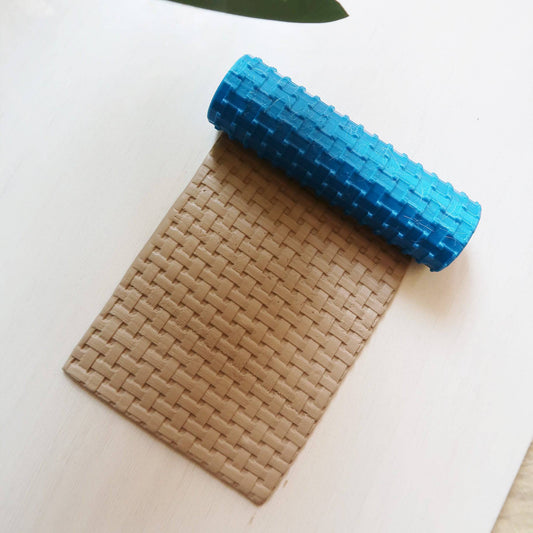 Weaved Basket Texture Roller - ClartStudios - Polymer clay Jewellery