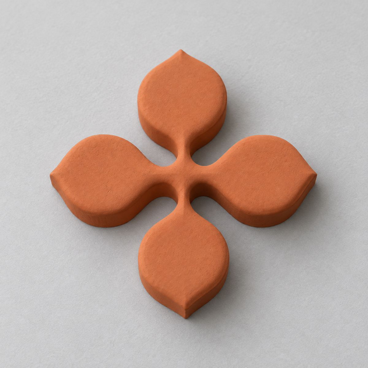 Four-Petal Floral Cross Polymer Clay Cutter | 162 - ClartStudios - Polymer clay Jewellery