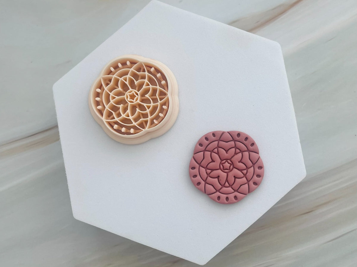 Mandala Polymer Clay Cutter #4 - ClartStudios - Polymer clay Jewellery