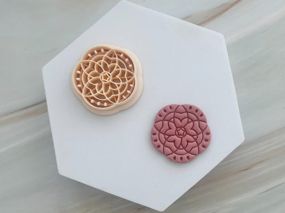Mandala Polymer Clay Cutter #4 - ClartStudios - Polymer clay Jewellery