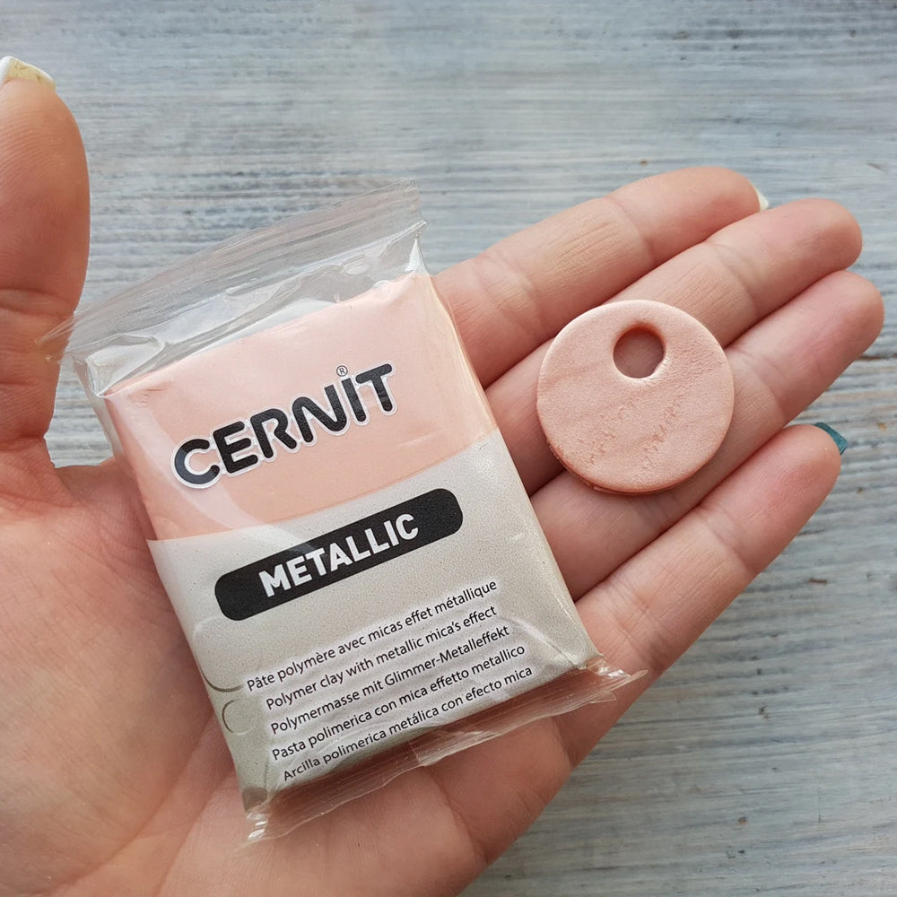 Cernit Metallic Pink - 56gms - ClartStudios - Polymer clay Jewellery