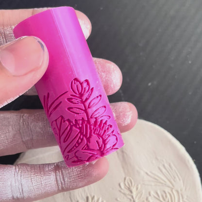 TR 13 - Mini Wild Flower Pattern-1 | Texture Roller