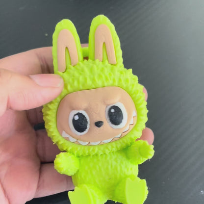 3D Printed Labubu Charm – Green (Dispatch Time 4-5 days)