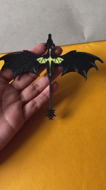 3D09 - 3D Black Dargon Charm