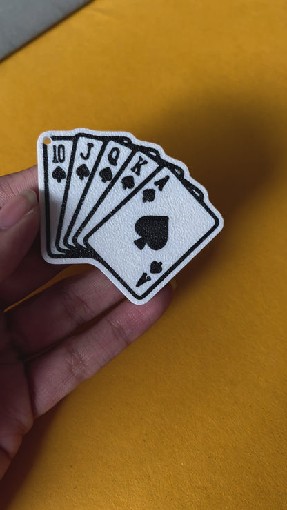 3D03 - 3D Best Set of Play Cards Charm