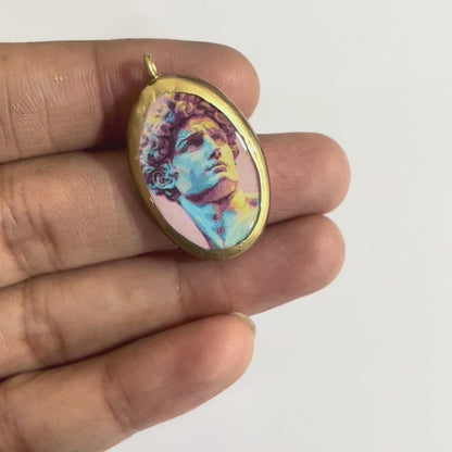 Michelangelo Sculpture Inspired - Cold Porcelain Charms Pendant  (Dispatch Time 4-5 days)