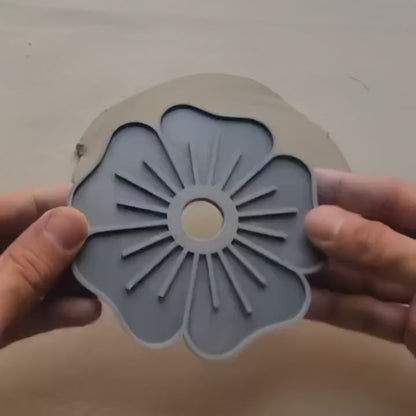C01 - Flower Cutter and Stamp Set for Clay, Pottery and Bakery