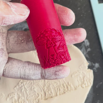 TR 24 - Mini Mushroom Pattern- 4 | Texture Roller