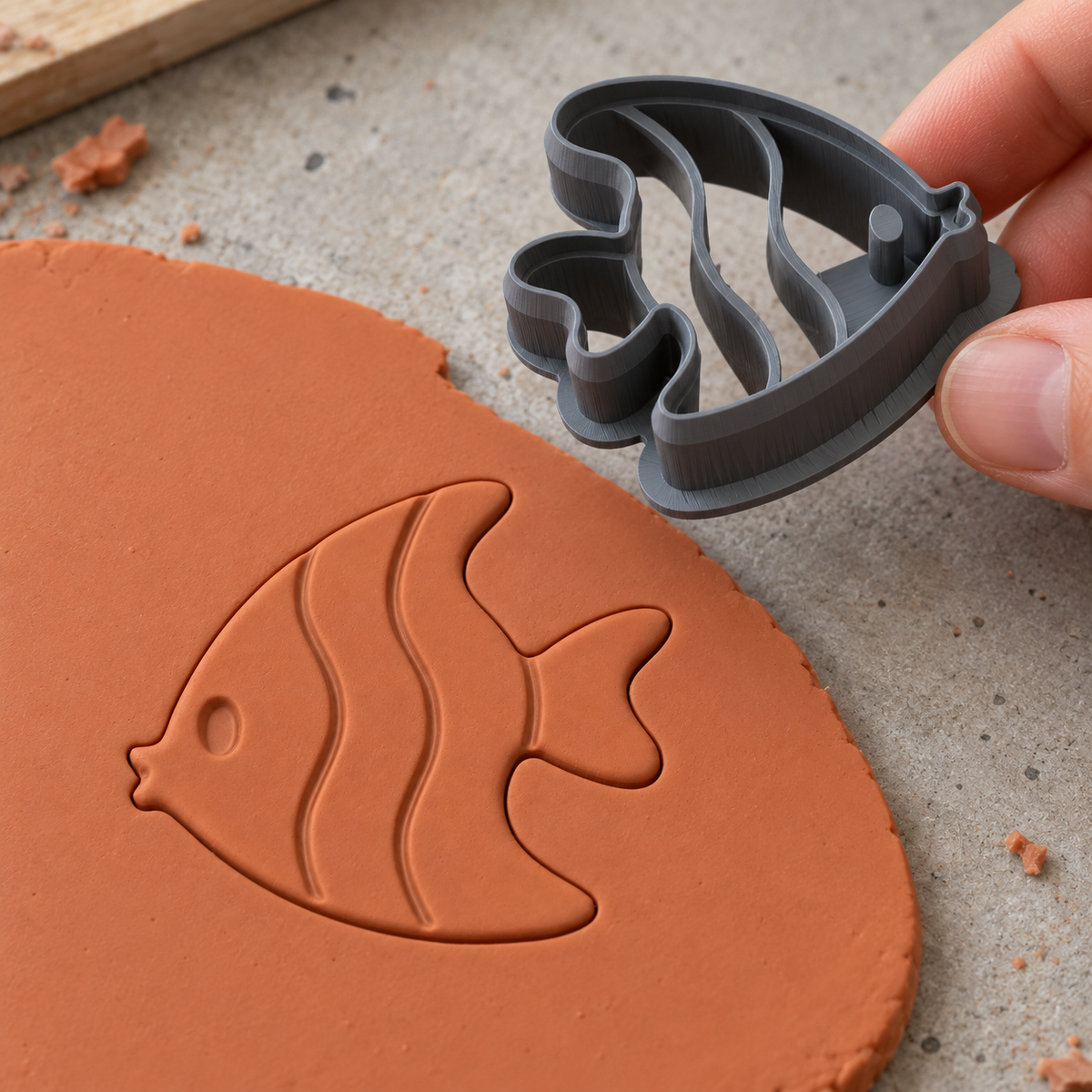 Angelfish Polymer Clay Cutter | 033 - ClartStudios - Polymer clay Jewellery