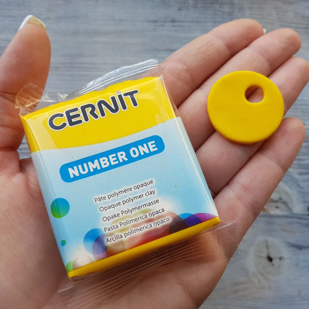 Cernit Number One Yellow - 56gms - ClartStudios - Polymer clay Jewellery